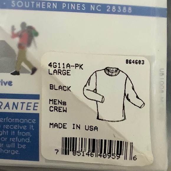 PolarMax QUATTRO FLEECE BASELAYER CREW (4.0) - Black - Picture 16 of 16